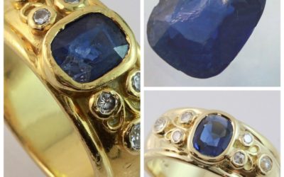 Sapphire ring repair