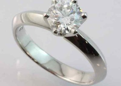 six claw solitaire ring, diamond engagement ring,
