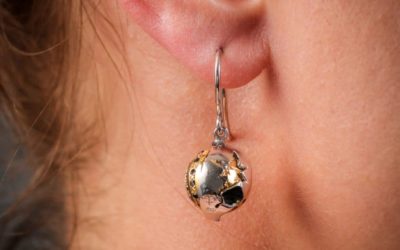 Eclipse hand made diamond earrings