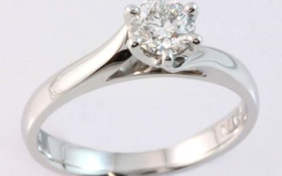 119561 : Solitaire Diamond Engagement Ring