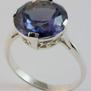 sapphire solitaire ring, round sapphire ring, white gold sapphire ring, Abrecht Bird, Abrecht Bird Jewellers, custom made jewellery, quality hand made jewellery
