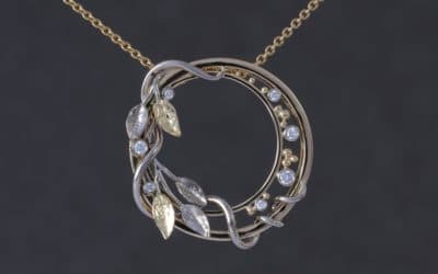 Bespoke handmade diamond pendant