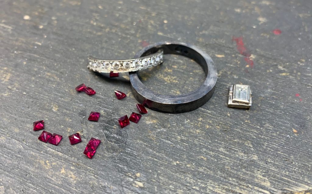 remodelling your jewellery, ruby ring remake, Abrecht Bird Jewellers