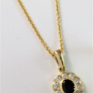 Abrecht Bird, Abrecht Bird Jewellers, gold, yellow gold, ruby pendant, diamond and ruby pendant, ruby anniversary